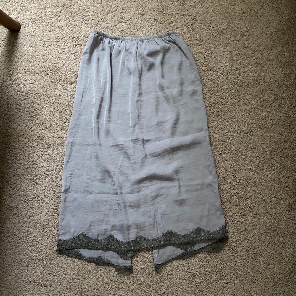 Midi slip skirt